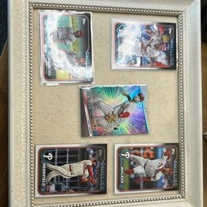 Philadelphia Phillies series 2025 one and two baseball cards.